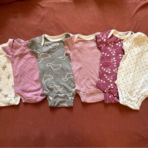 Assorted Colorful Baby Onesies Set